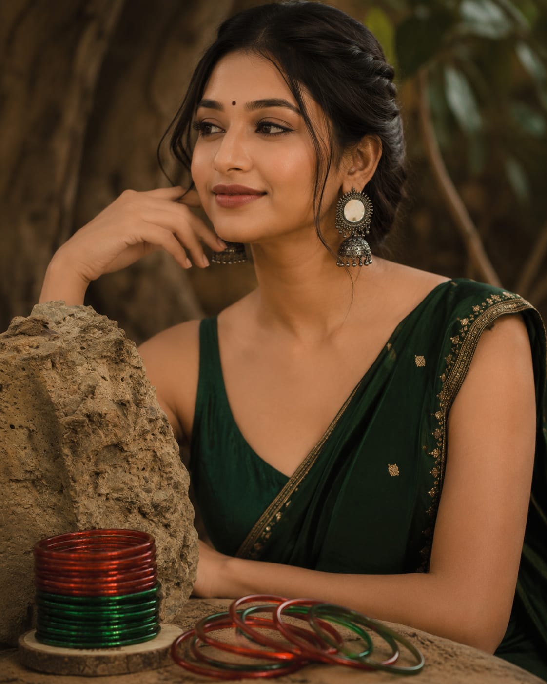 Churi Bahaar — Glass Bangles on Model — photo 2
