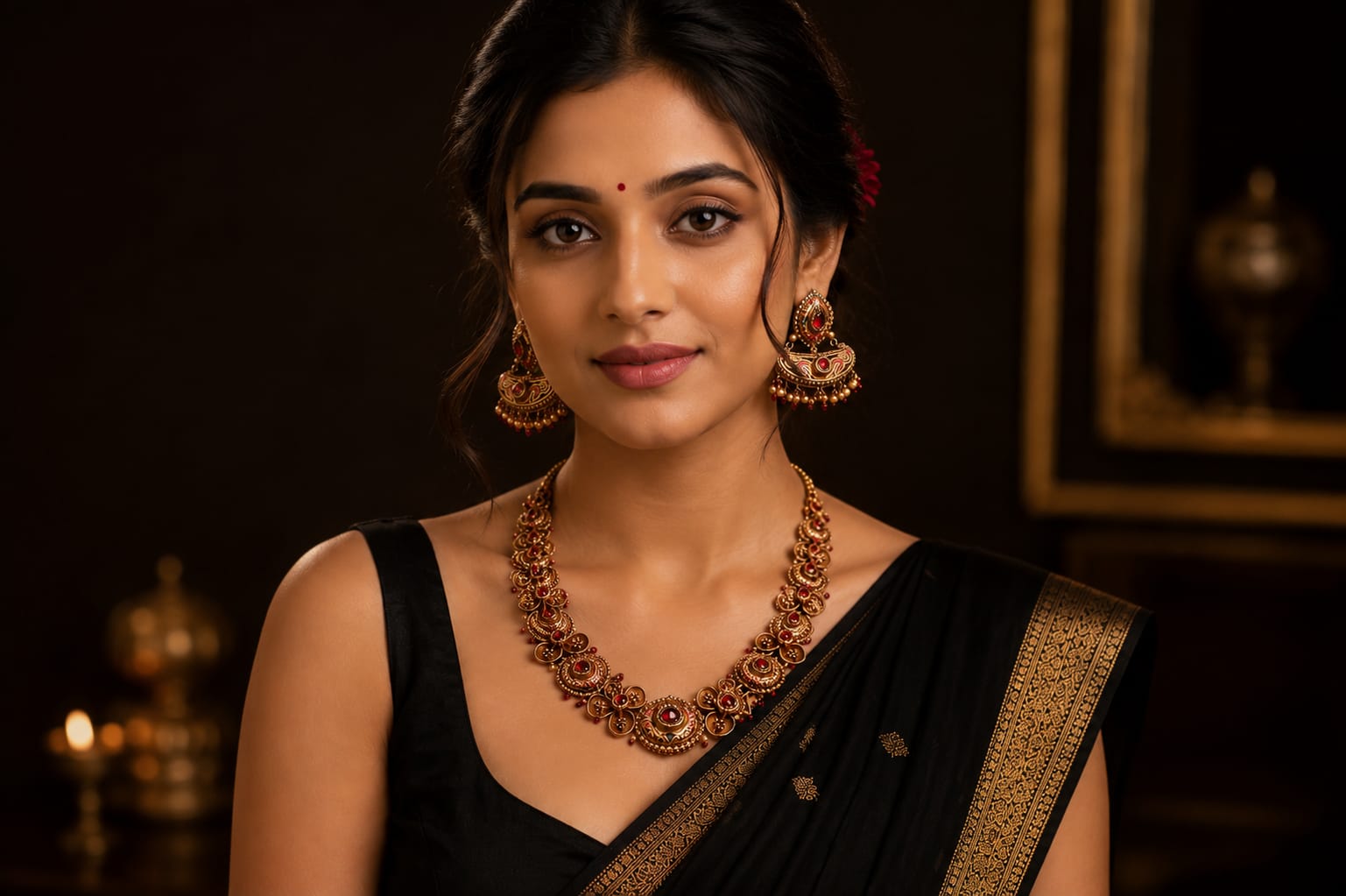 Sona Shringar — Gold Sets on Model — photo 2
