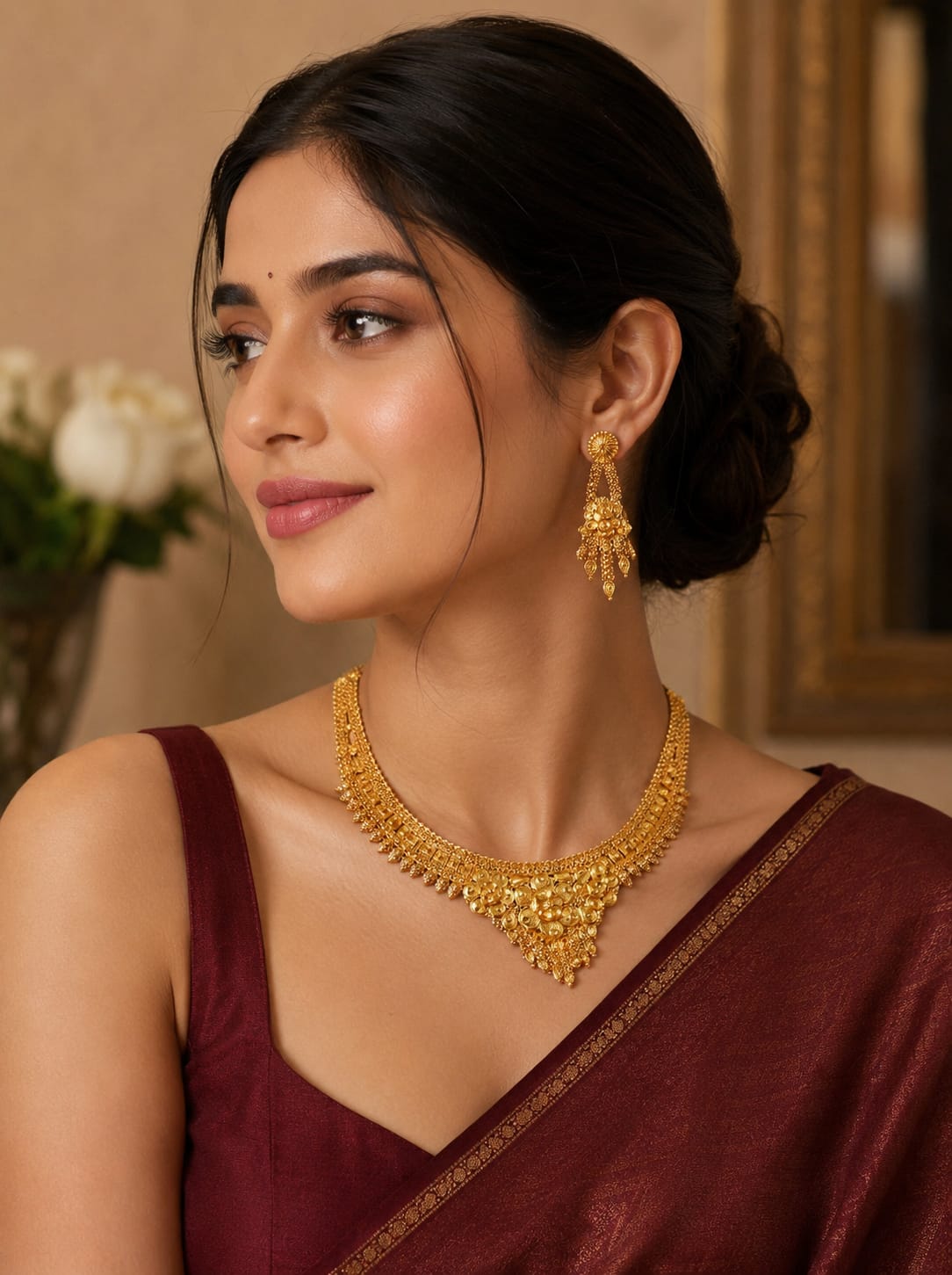 Sona Shringar — Gold Sets on Model — photo 5