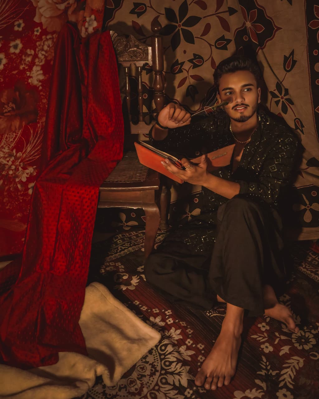 Sanwariya — Black Sequin Kurta — photo 3