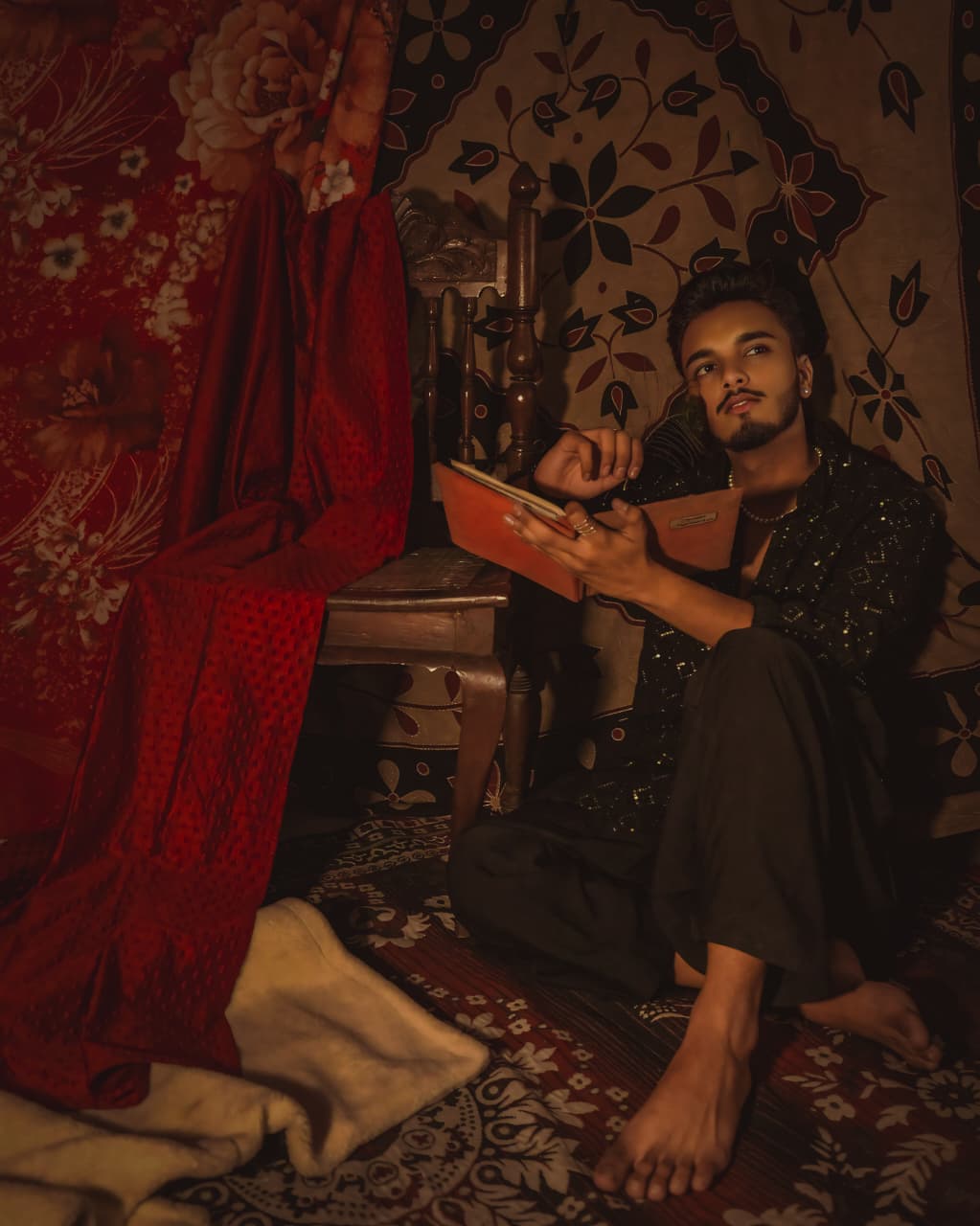 Sanwariya — Black Sequin Kurta — photo 4