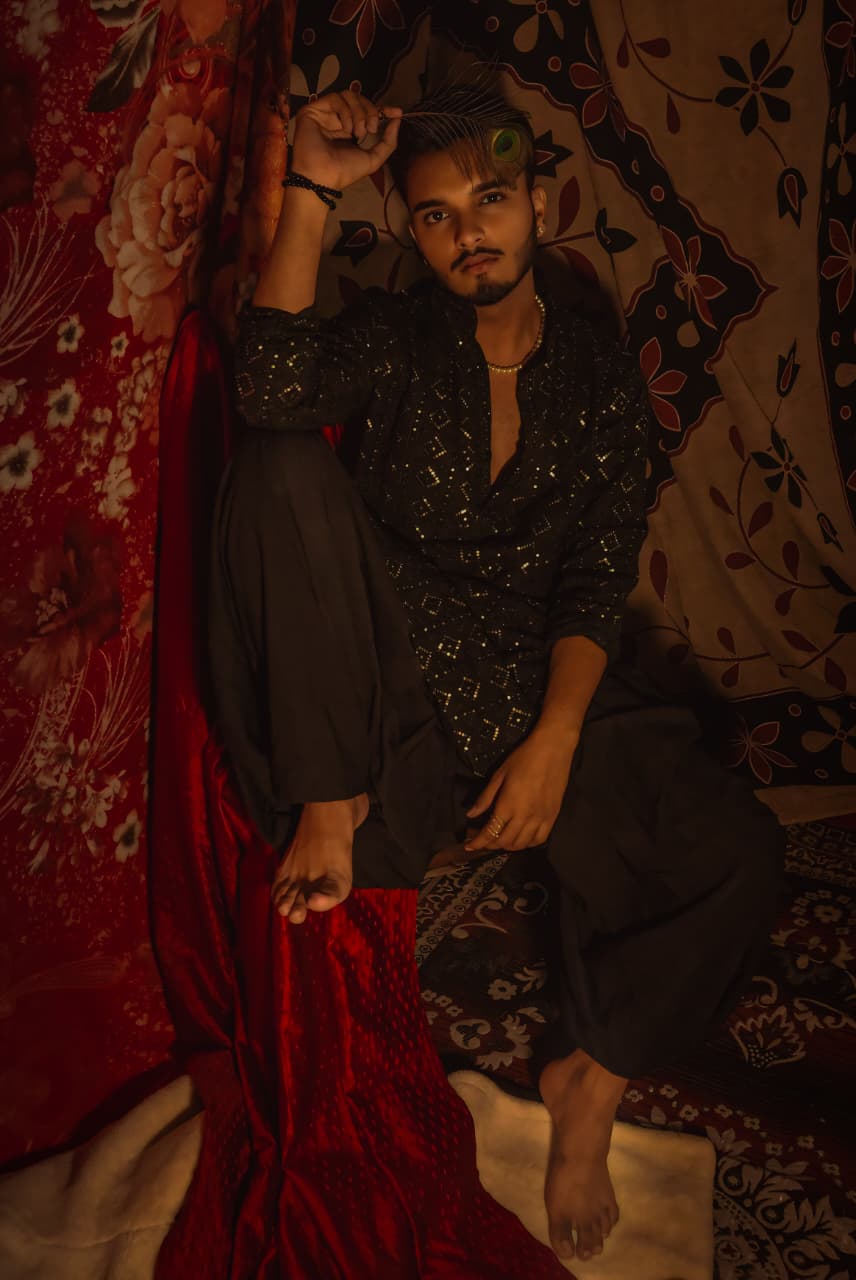 Sanwariya — Black Sequin Kurta — photo 6