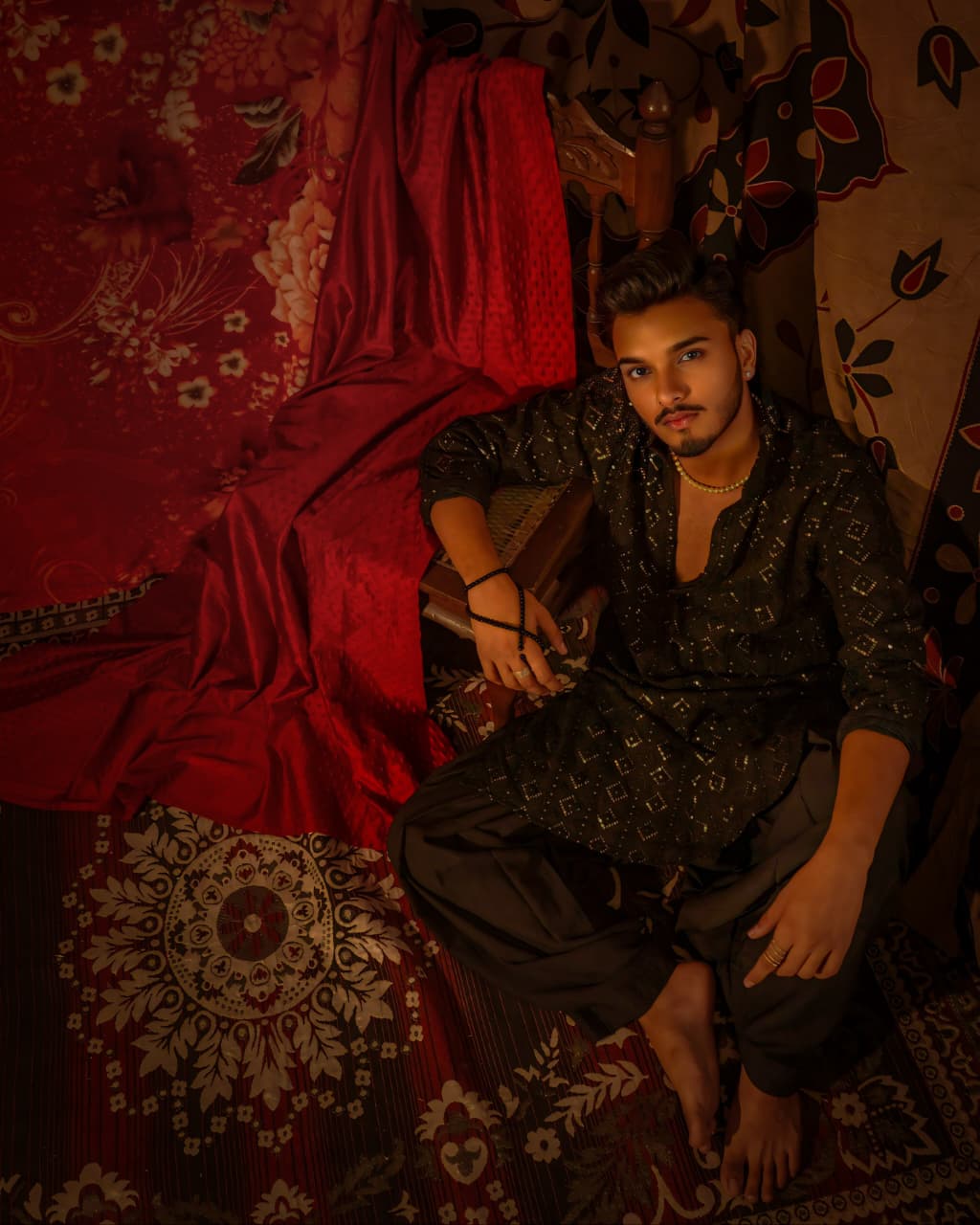 Sanwariya — Black Sequin Kurta — photo 7