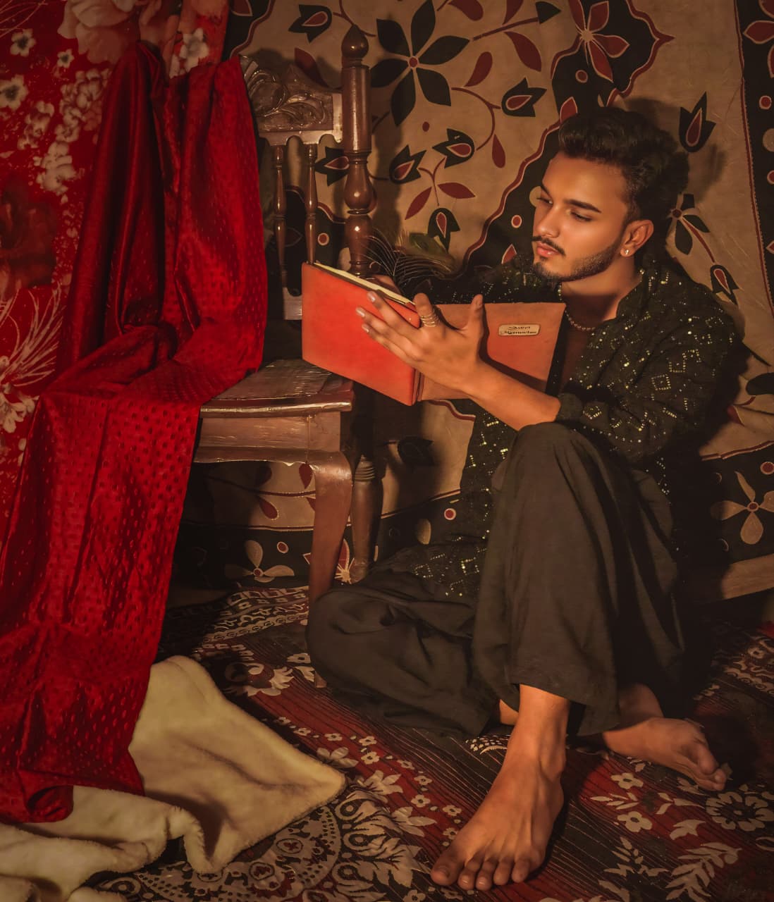 Sanwariya — Black Sequin Kurta — photo 2