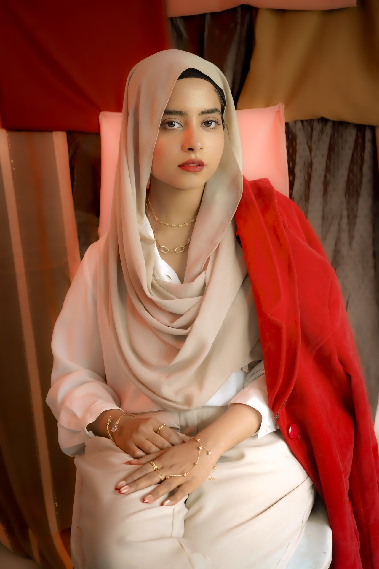 Crimson Veil — Modest Luxury
