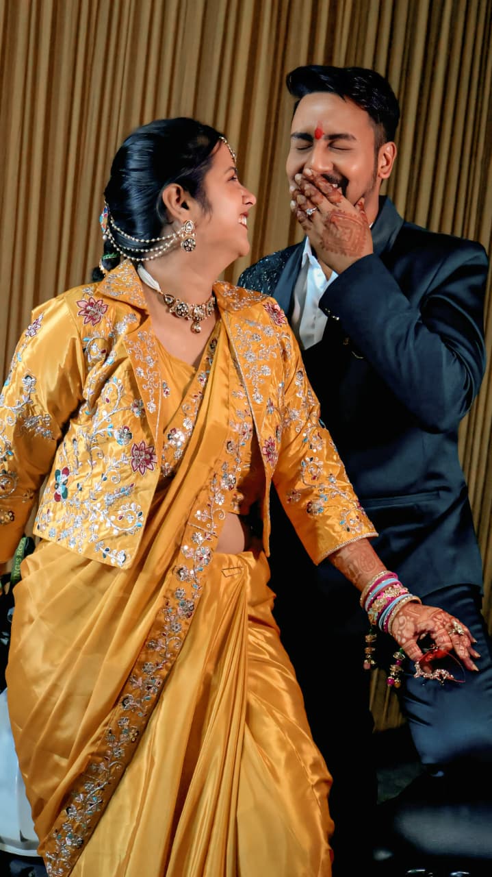 Haldi Rasm — Marigold & Gold